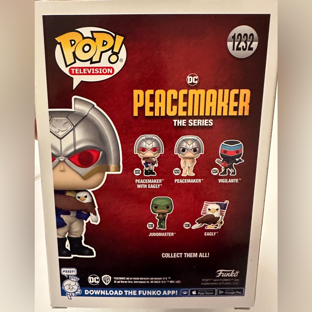 Funko Pop! Television DC Peacemaker W/Eagly. NWB. - Picture 2 of 5